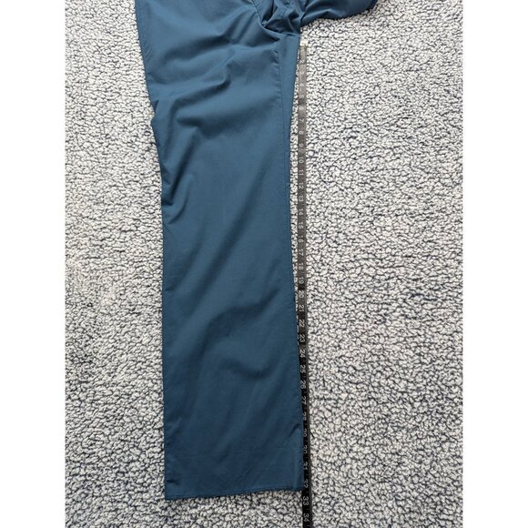 VTG Banana Republic Straight Leg Dress Pants Size 10 Mid Rise Stretch 90s Blue - Picture 12 of 12